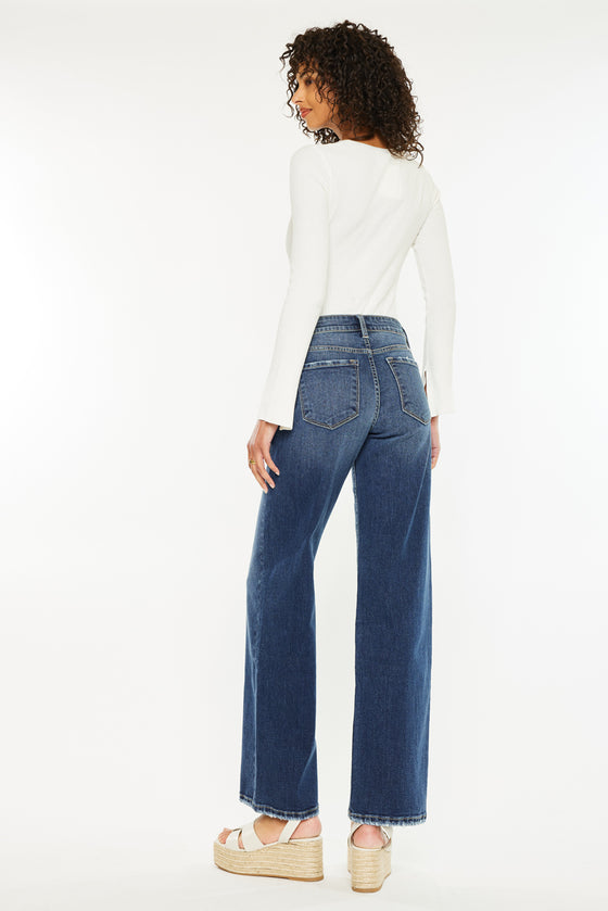 Gemma Mid Rise Wide Jeans - Official Kancan USA