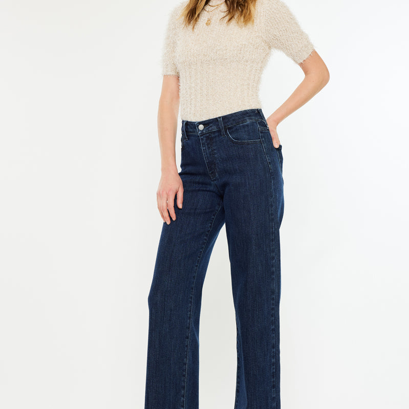 Norie High Rise Wide Leg Jeans - Official Kancan USA