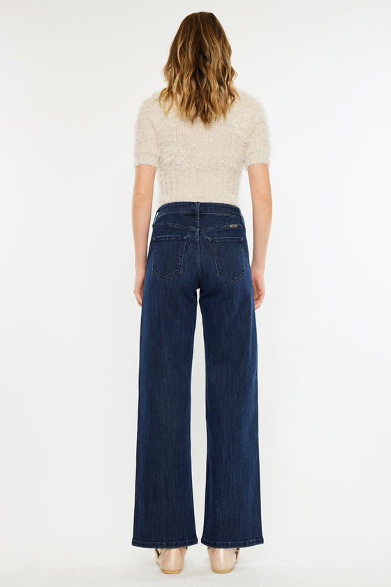 Norie High Rise Wide Leg Jeans - Official Kancan USA