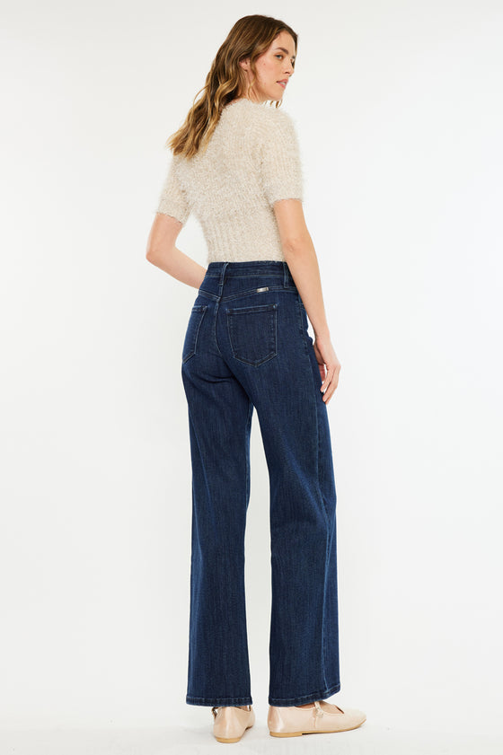 Norie High Rise Wide Leg Jeans - Official Kancan USA