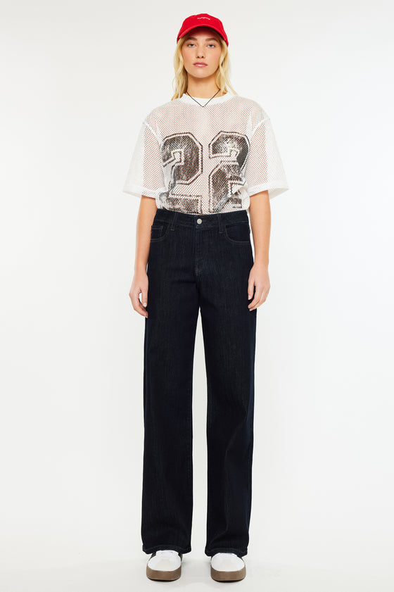 Norie High Rise Wide Leg Jeans - Official Kancan USA