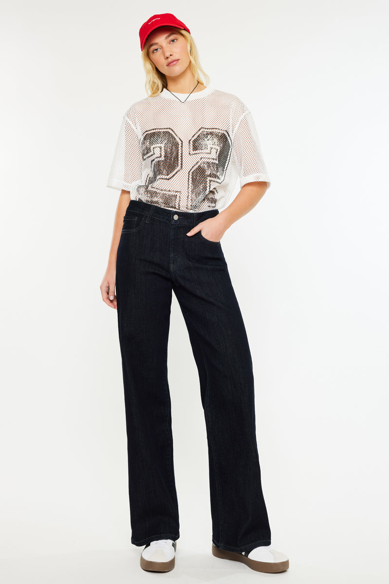 Norie High Rise Wide Leg Jeans - Official Kancan USA