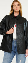 Margo Faux Leather Oversized Jacket - Official Kancan USA