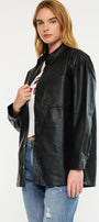 Margo Faux Leather Oversized Jacket - Official Kancan USA