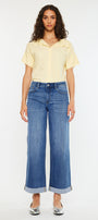 Reyna Essentials High Rise Wide Leg Jeans - Official Kancan USA
