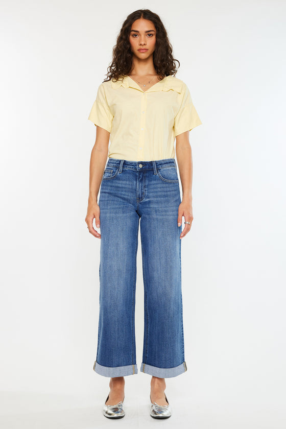 Reyna Essentials High Rise Wide Leg Jeans
