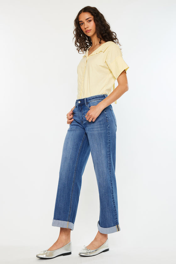 Reyna Essentials High Rise Wide Leg Jeans