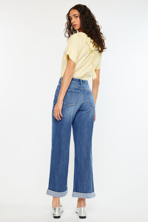 Reyna Essentials High Rise Wide Leg Jeans