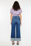 Delia Essentials High Rise Crop Wide Leg Jeans