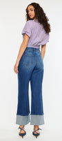 Delia Essentials High Rise Crop Wide Leg Jeans - Official Kancan USA