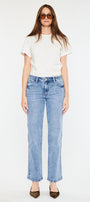 Tamia Essentials Mid Rise True Straight Jeans - Official Kancan USA