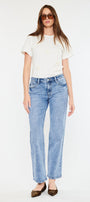 Tamia Essentials Mid Rise True Straight Jeans - Official Kancan USA