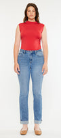Cristina High Rise Slim Straight Jeans - Curvy - Official Kancan USA
