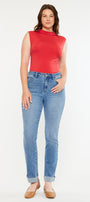 Cristina High Rise Slim Straight Jeans - Curvy - Official Kancan USA
