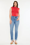 Cristina High Rise Slim Straight Jeans - Curvy