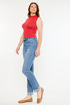 Cristina High Rise Slim Straight Jeans - Curvy