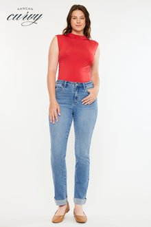  Cristina High Rise Slim Straight Jeans - Curvy