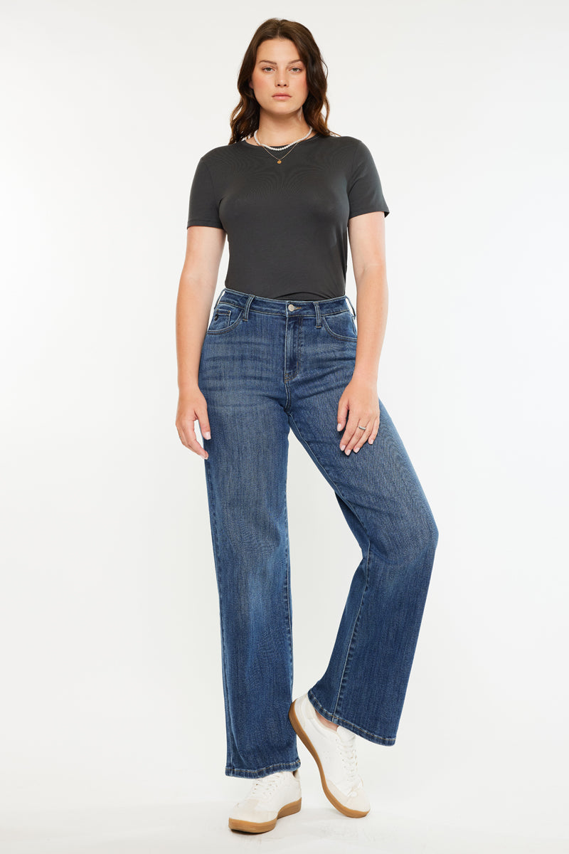 Viola High Rise Wide Jeans - Curvy - Official Kancan USA