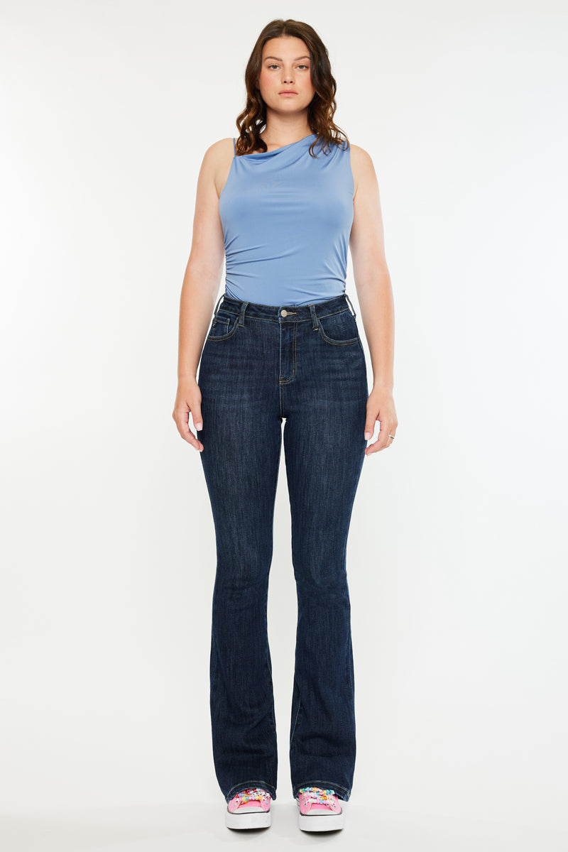 Janice High Rise Bootcut Jeans - Curvy - Official Kancan USA