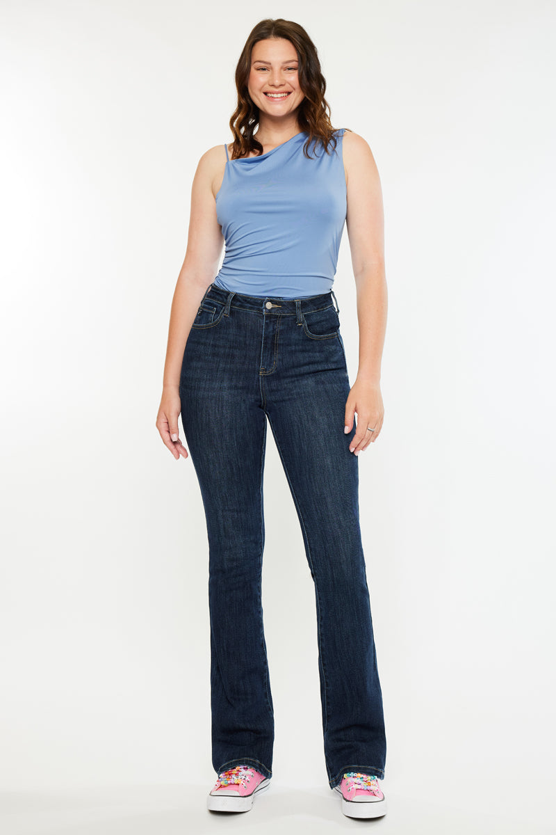 Janice High Rise Bootcut Jeans - Curvy - Official Kancan USA
