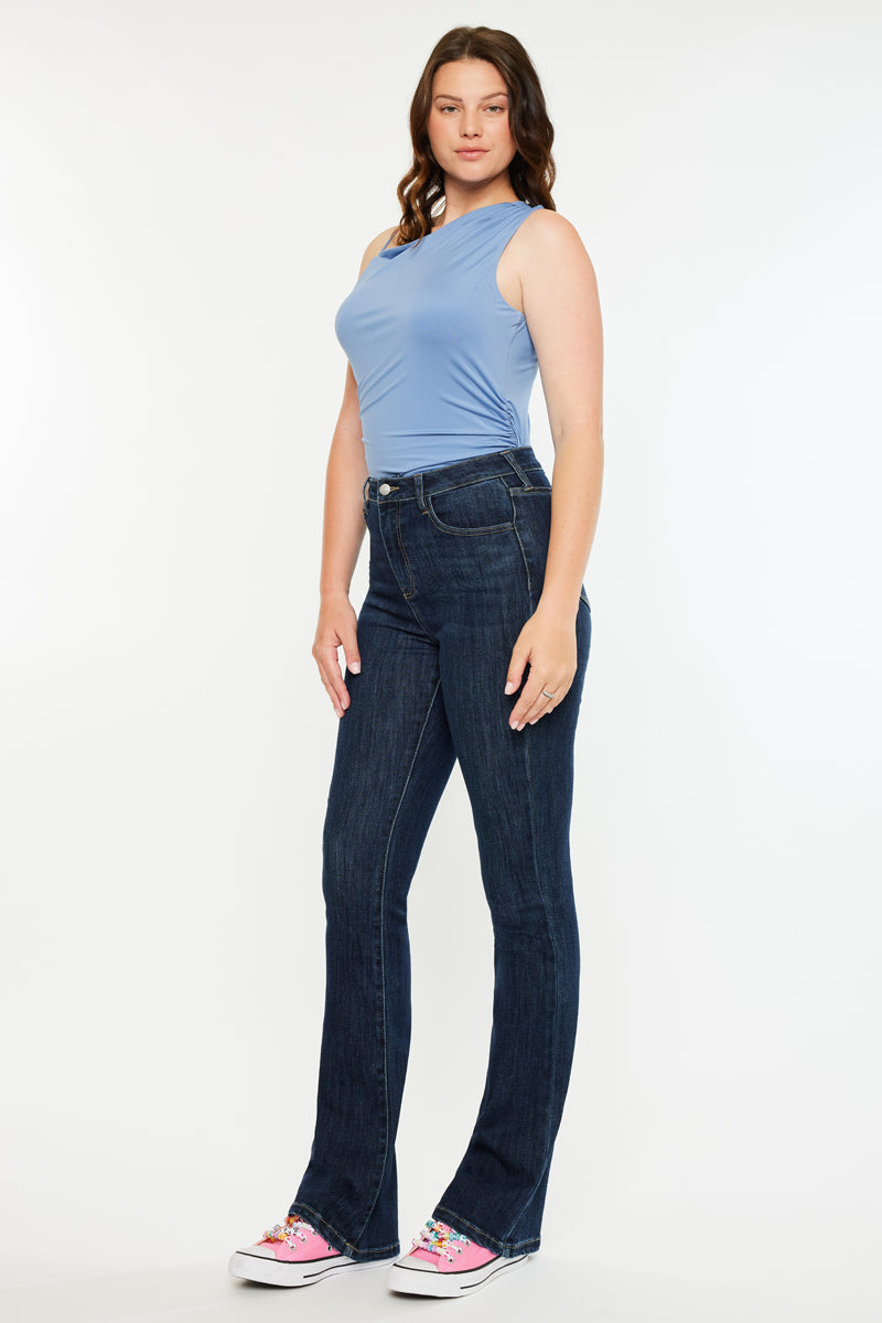 Janice High Rise Bootcut Jeans - Curvy - Official Kancan USA
