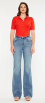 Dulce Essentials High Rise Wide Flare Jeans - Curvy - Official Kancan USA