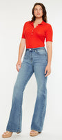 Dulce Essentials High Rise Wide Flare Jeans - Curvy - Official Kancan USA