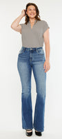 Tana Essentials High Rise Wide Flare Jeans (Curvy) - Official Kancan USA