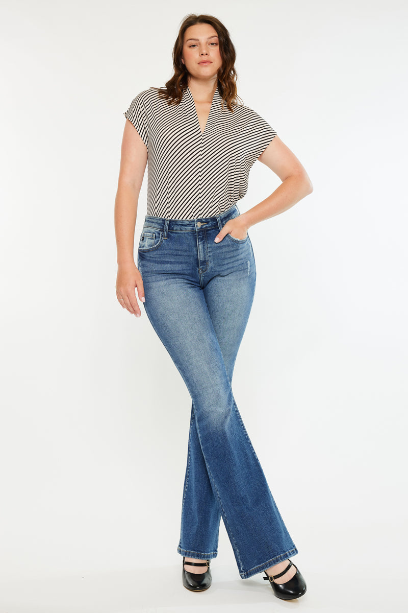 極美品 YENN イェン 40 HIGH RISE TUCK WIDE PT Tana Essentials High Rise Wide Flare - Curvy – Kancan USA