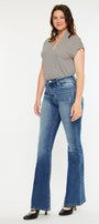 Tana Essentials High Rise Wide Flare Jeans (Curvy) - Official Kancan USA