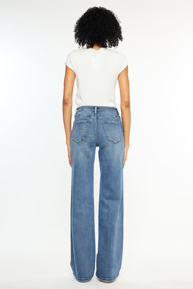 Darlene Essentials High Rise Comfort 90's Flare Jeans - Official Kancan USA