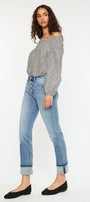 Noelle Essentials High Rise Skinny Straight Jeans - Official Kancan USA