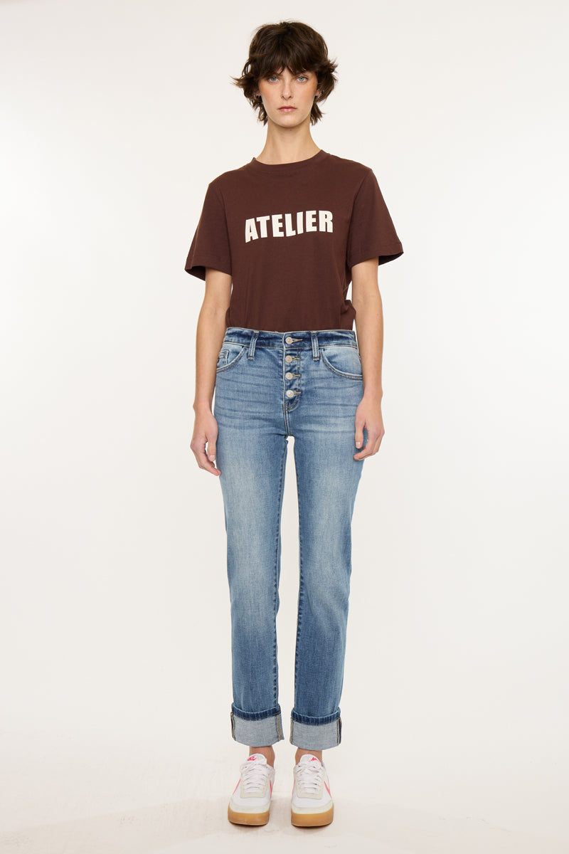 Noelle Essentials High Rise Skinny Straight - Official Kancan USA