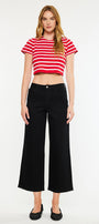 Shea Essentials High Rise Cropped Wide Leg Jeans - Official Kancan USA