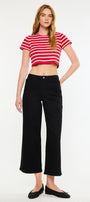 Shea Essentials High Rise Cropped Wide Leg Jeans - Official Kancan USA