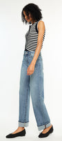 Bellen Essentials High Rise Wide Jeans - Official Kancan USA