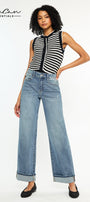 Bellen Essentials High Rise Wide Jeans - Official Kancan USA