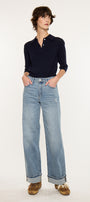 Bellen Essentials High Rise Wide Jeans - Official Kancan USA
