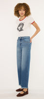 Aruli Essentials High Rise Crop Wide Leg Jeans - Official Kancan USA