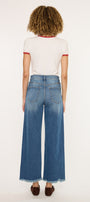 Aruli Essentials High Rise Crop Wide Leg Jeans - Official Kancan USA