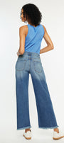 Aruli Essentials High Rise Cropped Wide Leg Jeans - Official Kancan USA