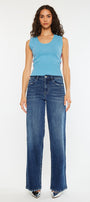 Tiara Essentials High Rise Wide Leg Jeans - Official Kancan USA