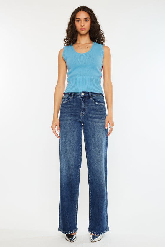 Tiara High Rise Wide Leg Jeans