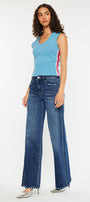 Tiara Essentials High Rise Wide Leg Jeans - Official Kancan USA