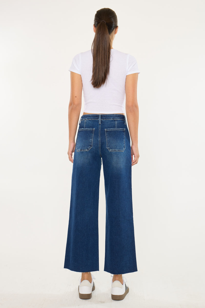 Tory Essentials High Rise Crop Wide Leg Jeans