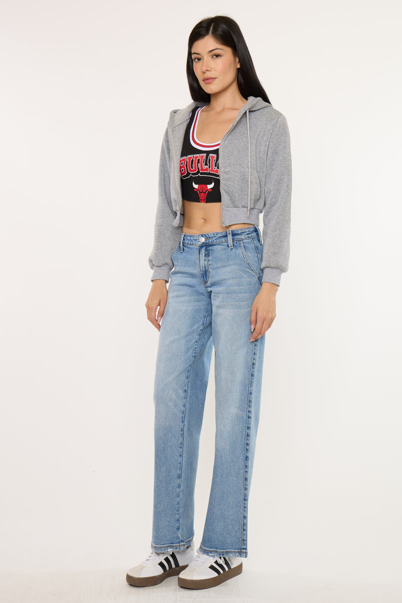 Essentials Mid Rise Wide Leg Trousers - Official Kancan USA