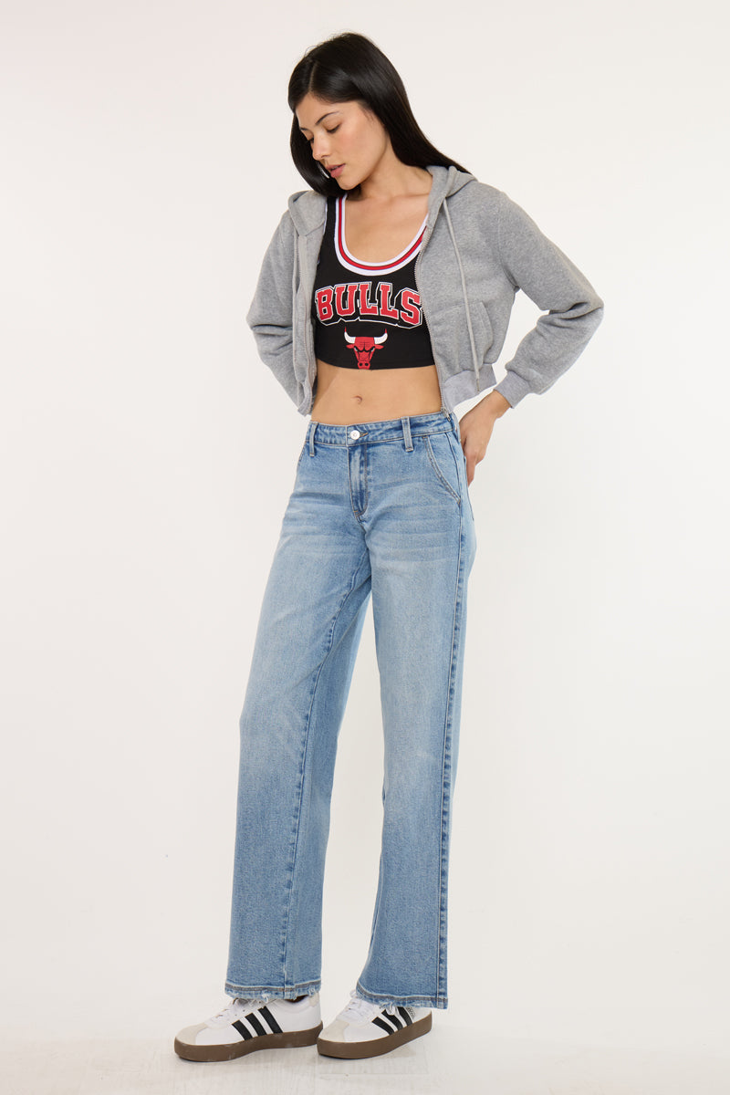 Essentials Mid Rise Wide Leg Trousers - Official Kancan USA