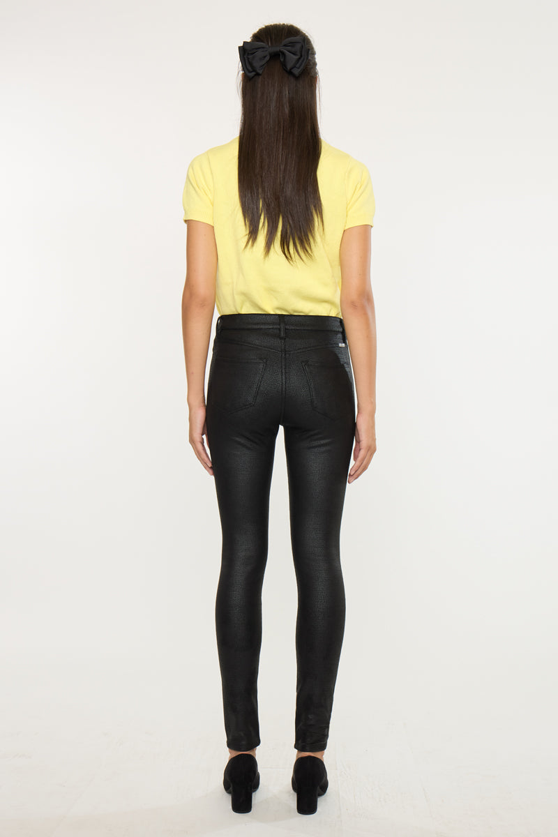 Carly Ultra High Rise Faux Leather Super Skinny Pants