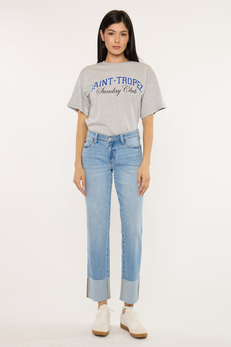 Tiffany Essentials Low Rise Straight Jeans