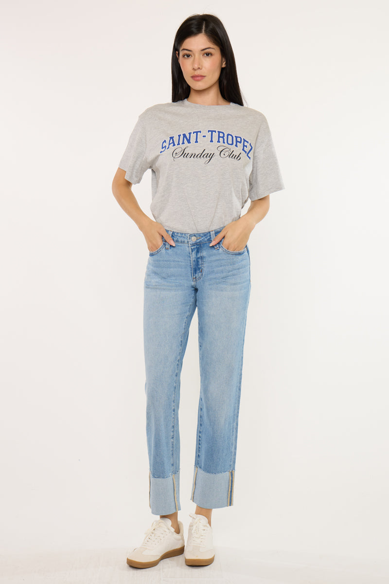 Tiffany Essentials Low Rise Straight Jeans
